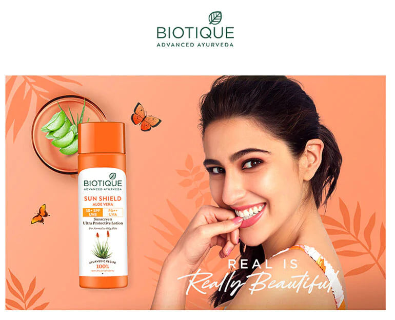 Sun Shield Aloe Vera 75+Spf Sunscreen Lotion 190ml