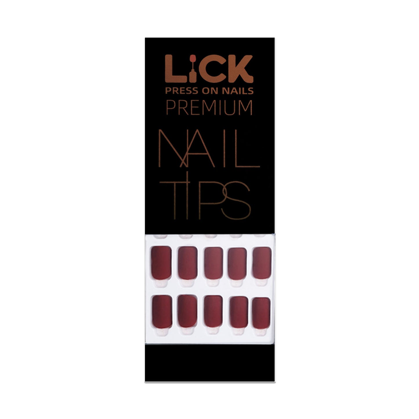 Lick Nail Matte Classic Maroon