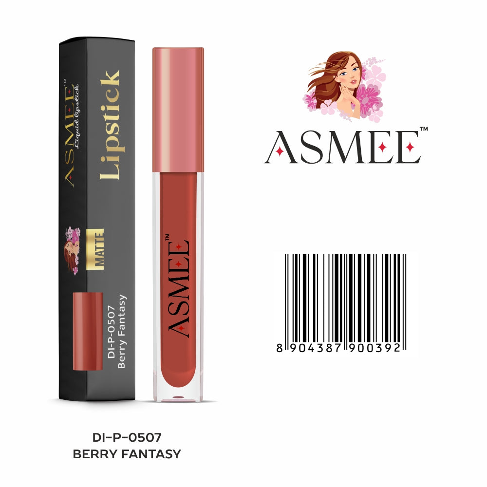 Orange liquid matte lipstick