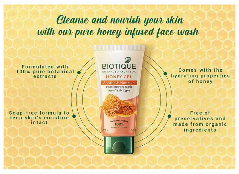 HONEY GEL SOOTHE & NOURISH FOAMING FACE WASH