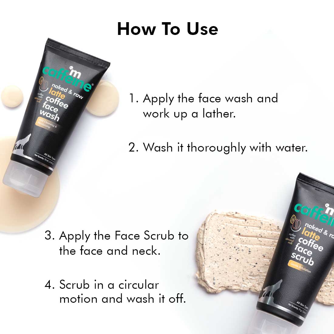 mCaffeine Face Care Kit for Winters with Moisturizing Face Wash and Face Scrub