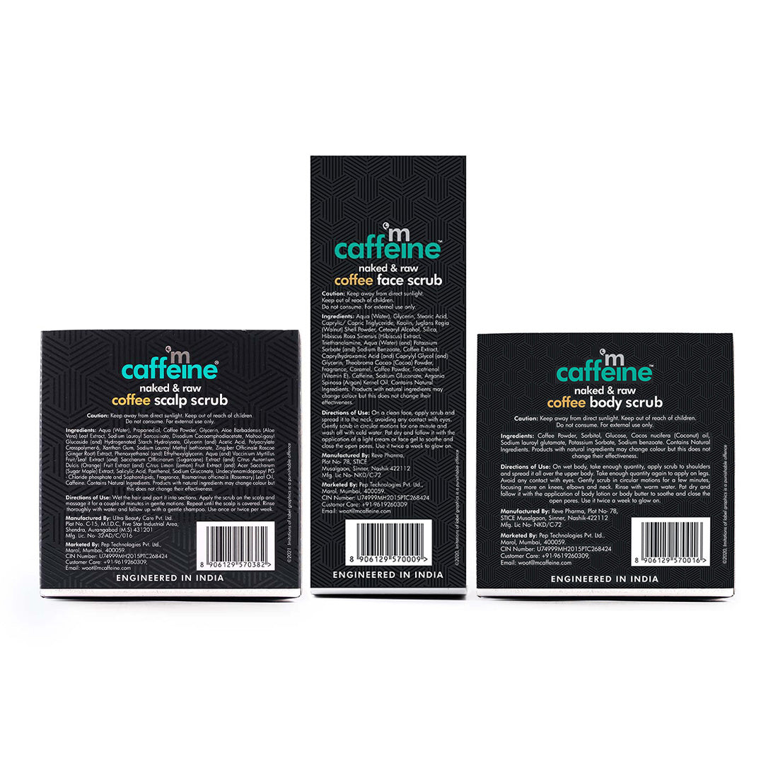 mCaffeine Head-To-Toe Exfoliation Combo