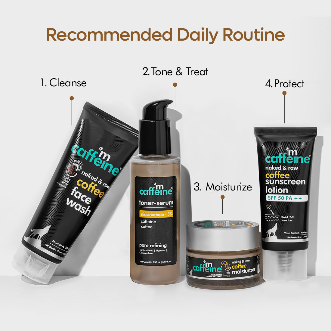 mCaffeine Daily Skin Tonic Kit with SPF 50