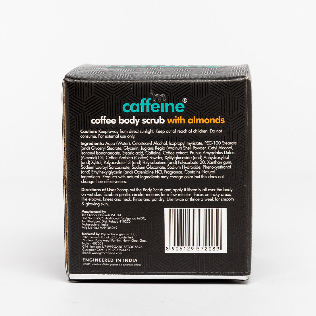 mCaffeine Deep body cleansing trio- Coffee & Almonds