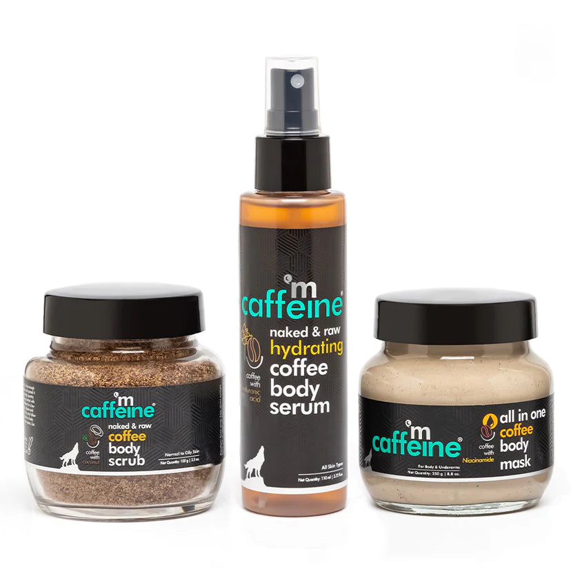 mCaffeine Coffee Detan & Hydrate Complete Body Care Routine