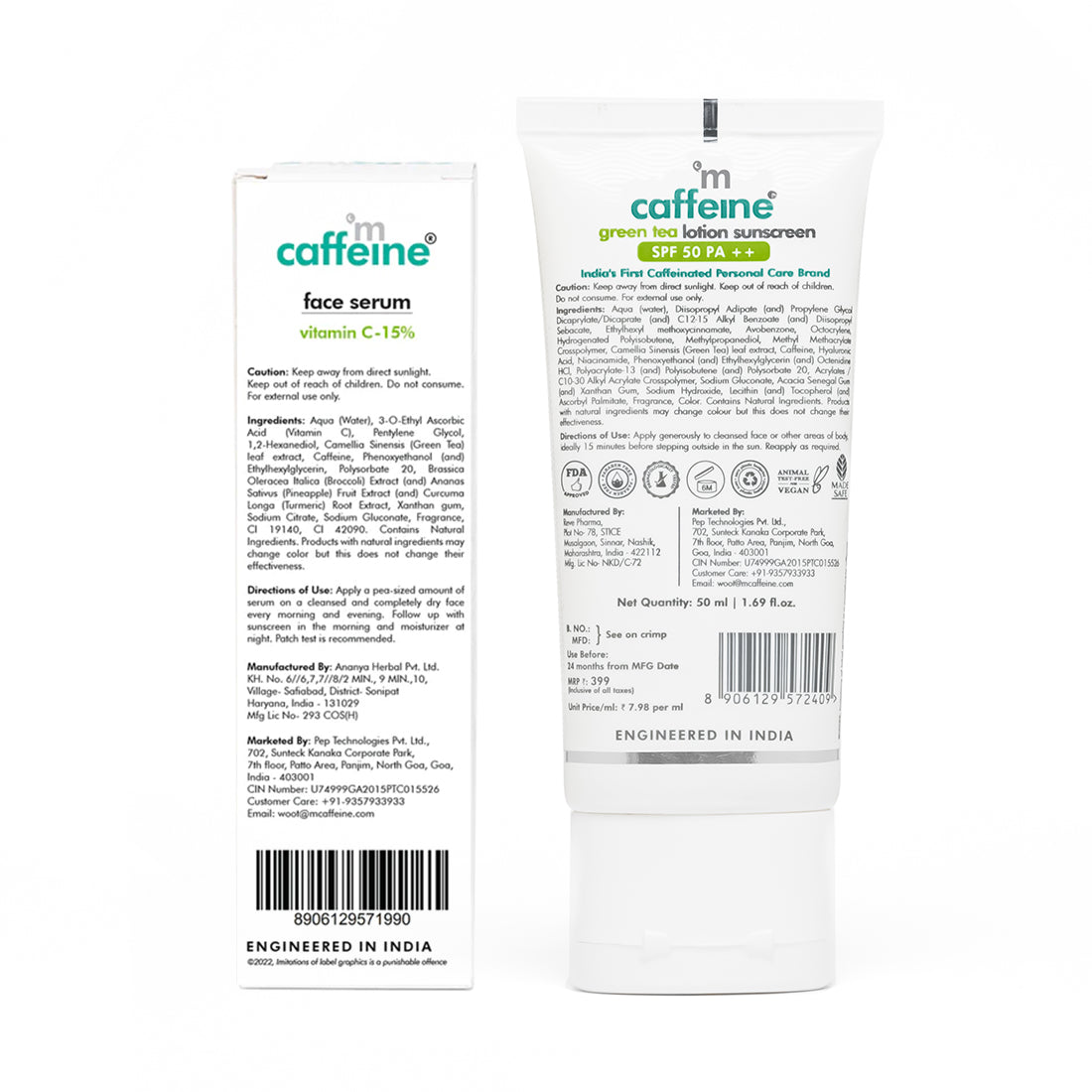 mCaffeine Green Tea Glow & Protect Essentials