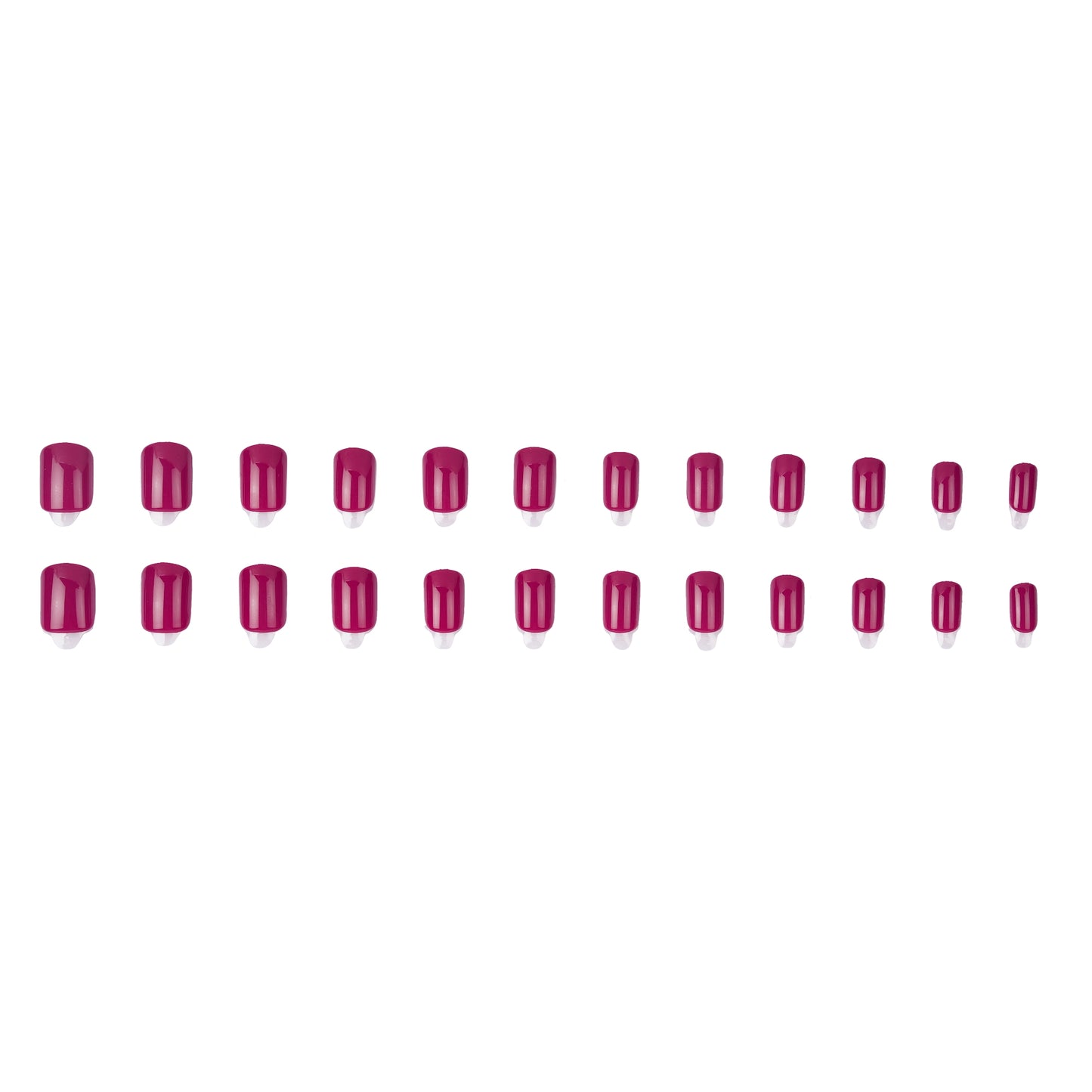 Stick On Nails | Brick Red Artificial Reusable Press on Nails With Quick Dry Nail Glue