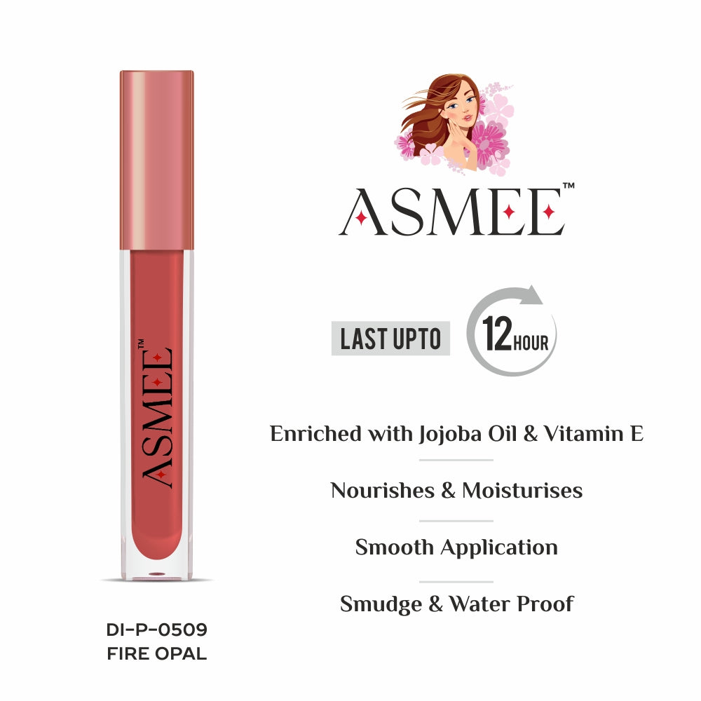 Orange liquid matte lipstick
