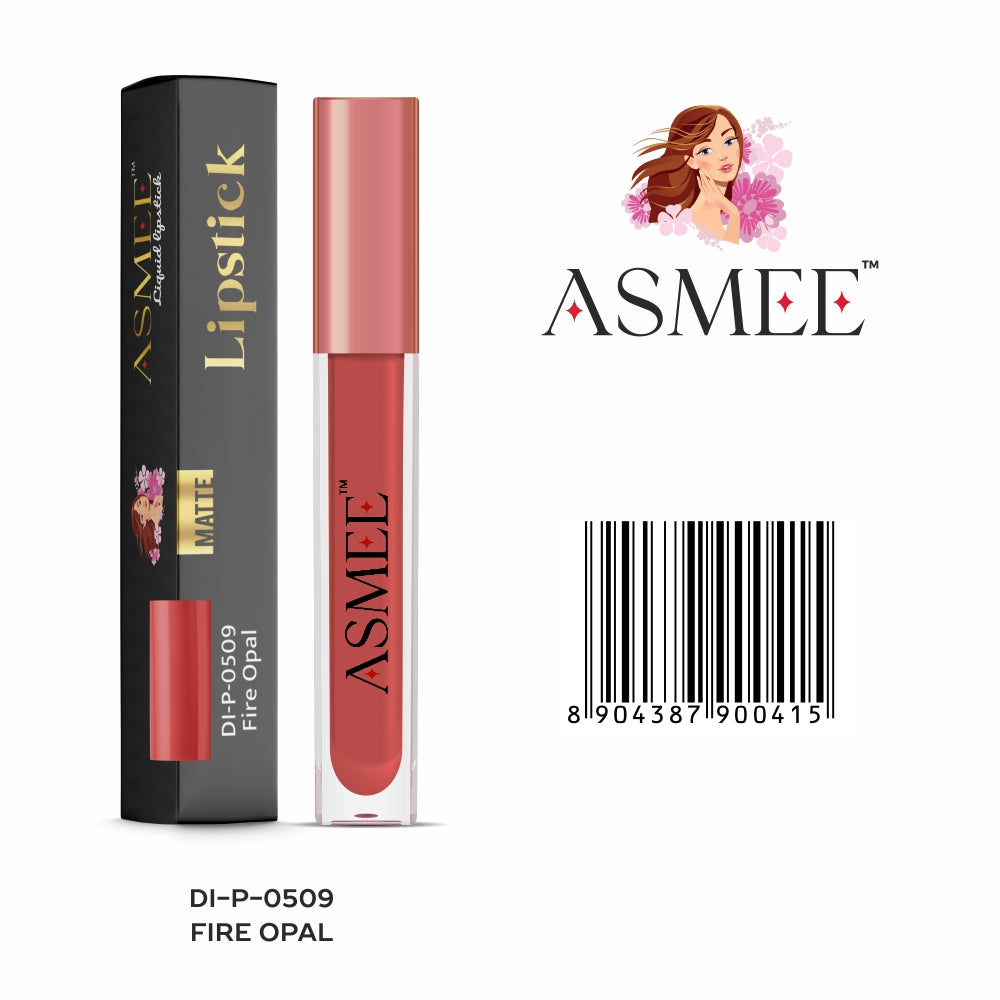 Orange liquid matte lipstick