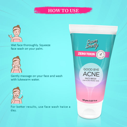 Super Smelly Goodbye Acne Face wash