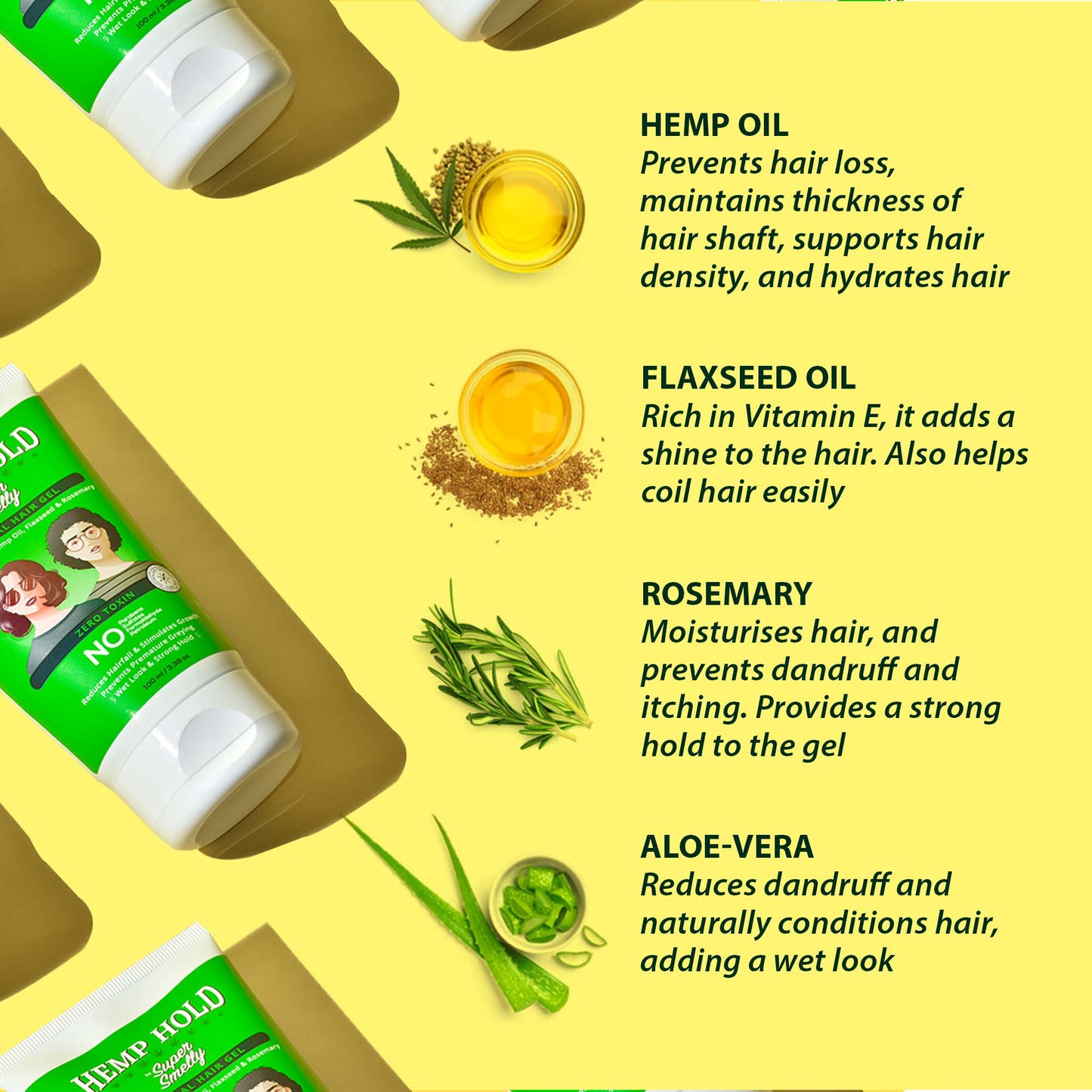 Hemp Hold and Style Natural Hair Gel