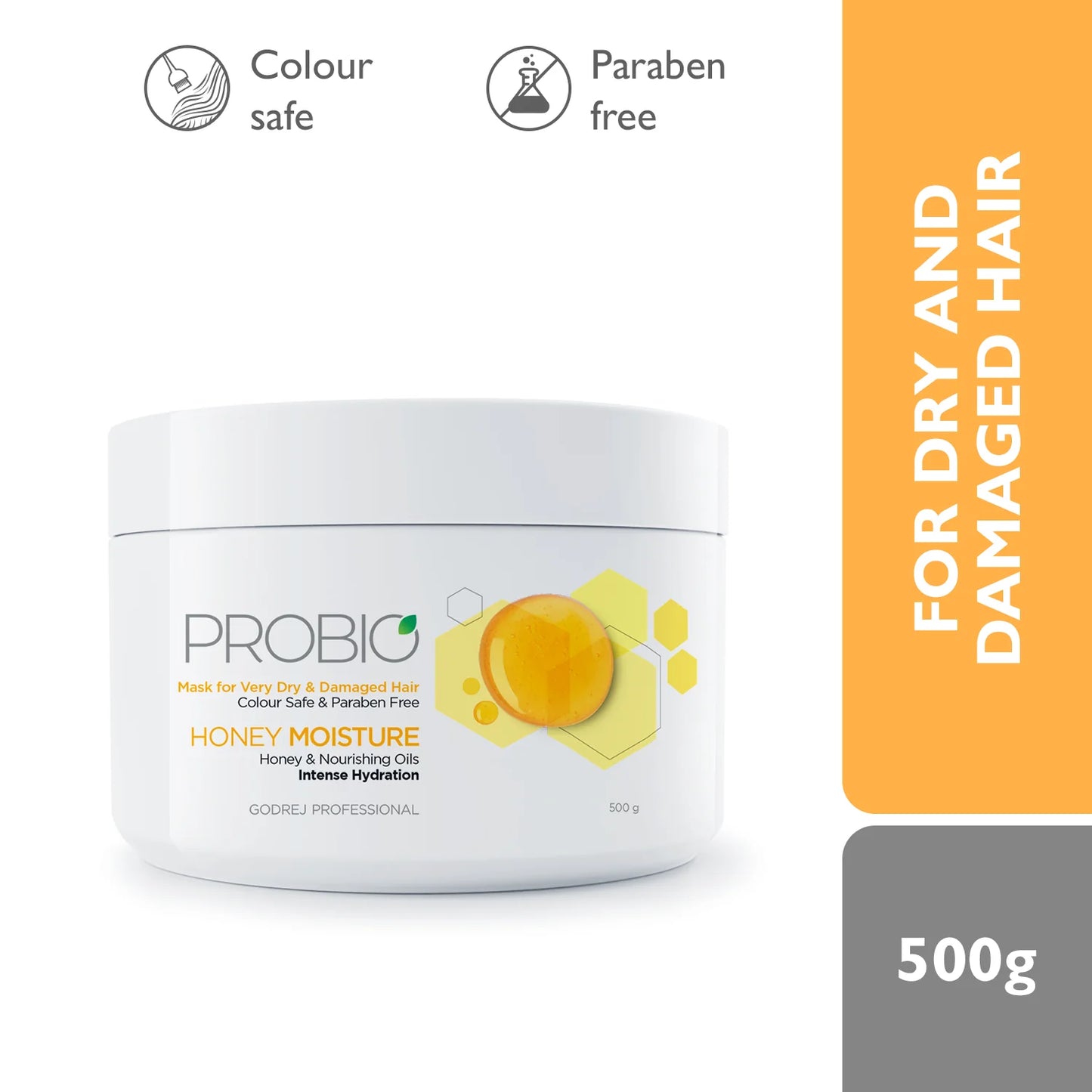 Probio Honey Moisture Duo (1000 ml, 500g) | FOR DRY AND DAMAGED HAIR