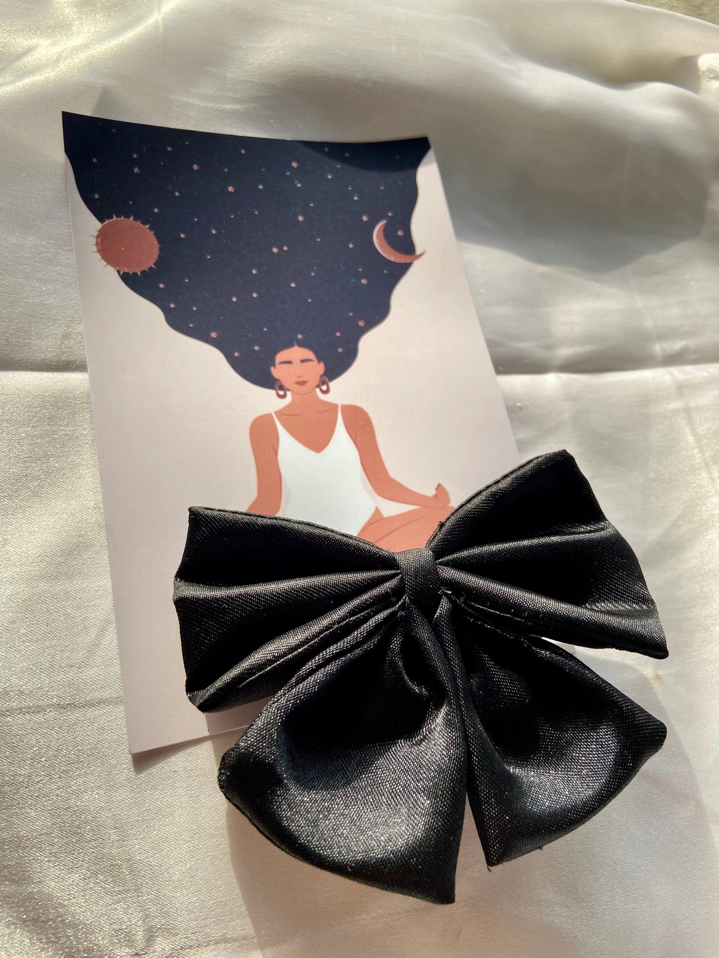 Satin Bow clips