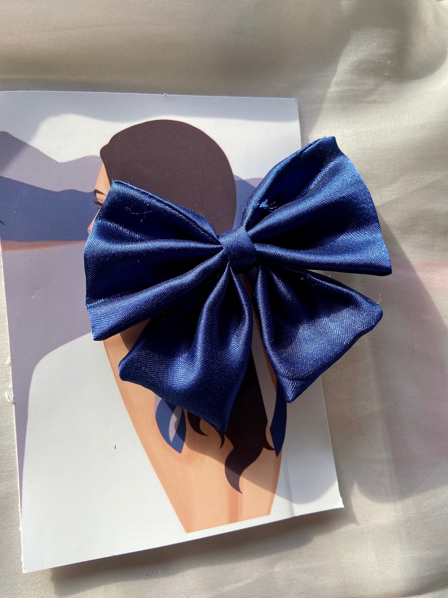 Satin Bow clips
