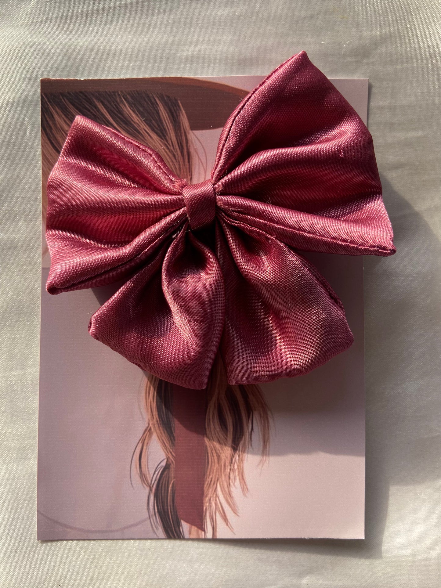 Satin Bow clips