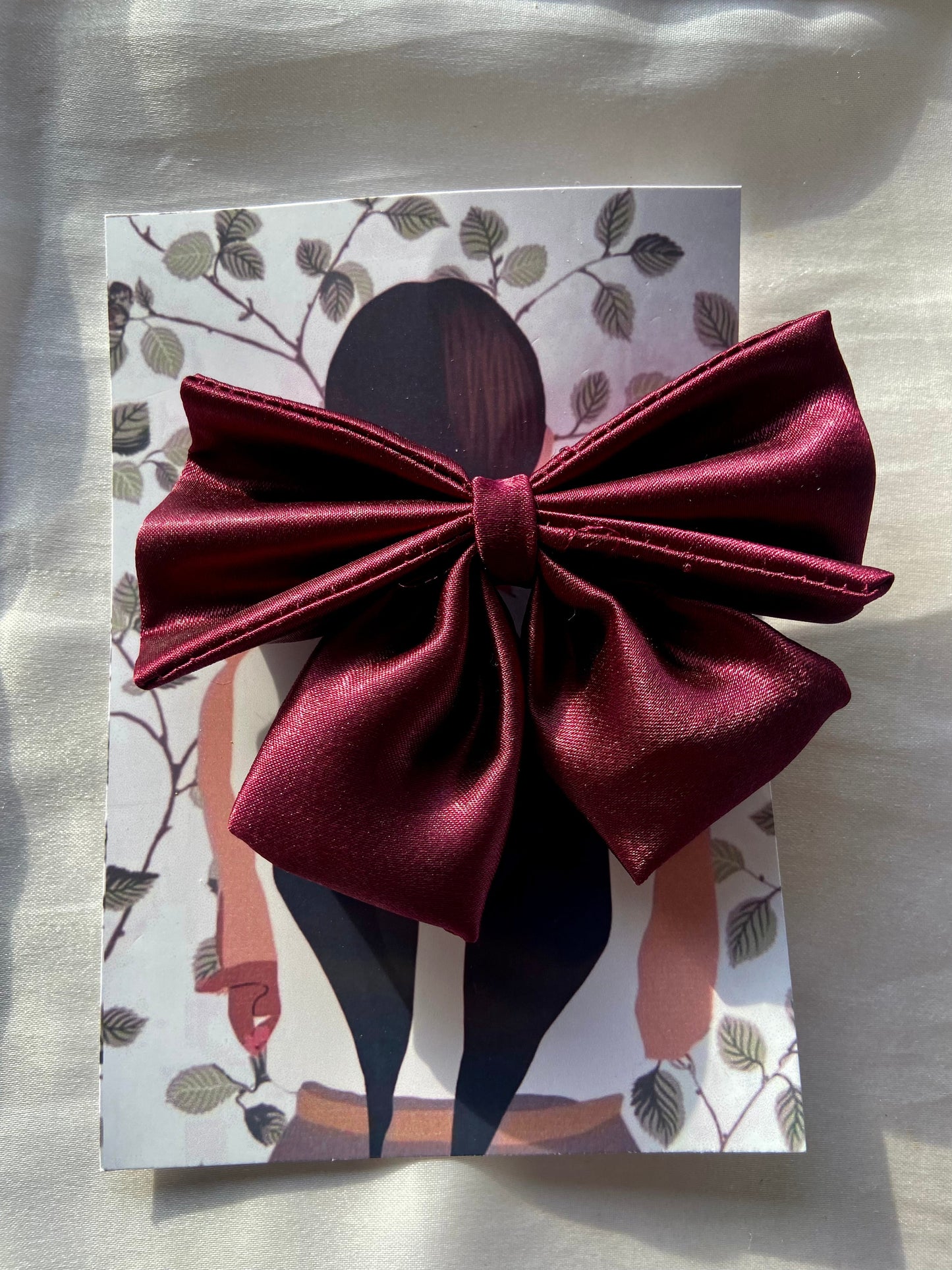 Satin Bow clips