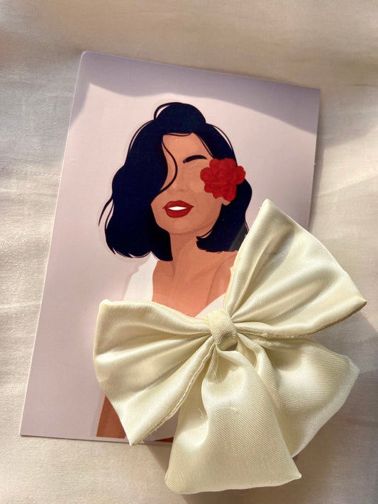 Satin Bow clips