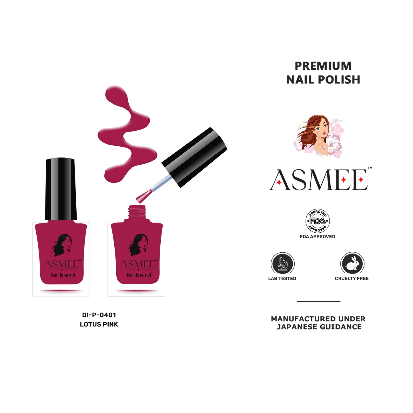 Pink nail polish