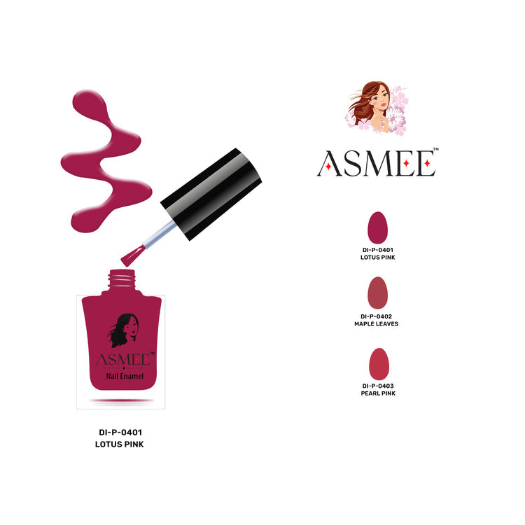 Buy 2 Premium Nail Polish ( Lotus Pink & Maple Leaves) Get 1 Classic Nail Polish ( Dazzling Blue ) Free