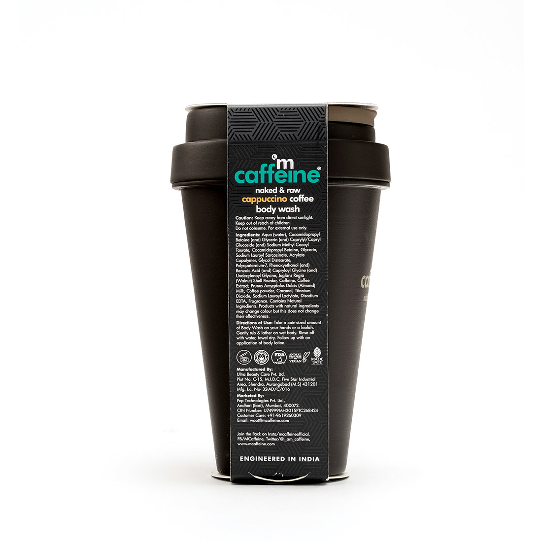 mCaffeine Coffee Cappuccino Body Wash