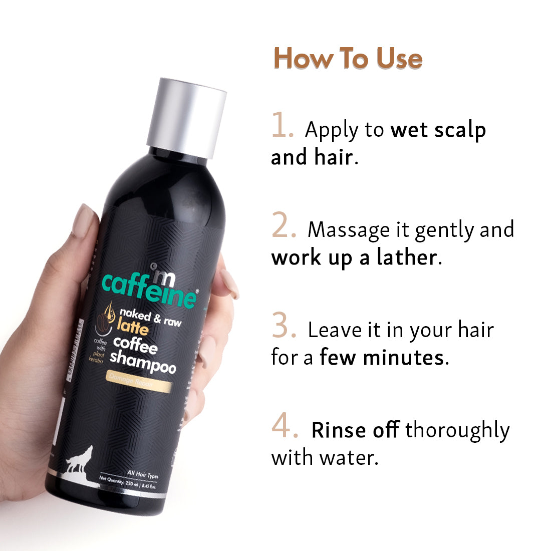 mCaffeine Latte Coffee Shampoo