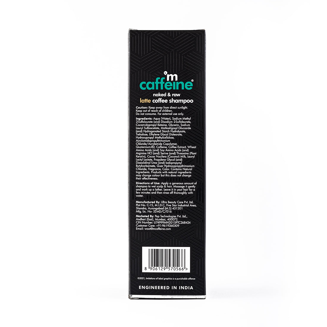 mCaffeine Latte Coffee Shampoo
