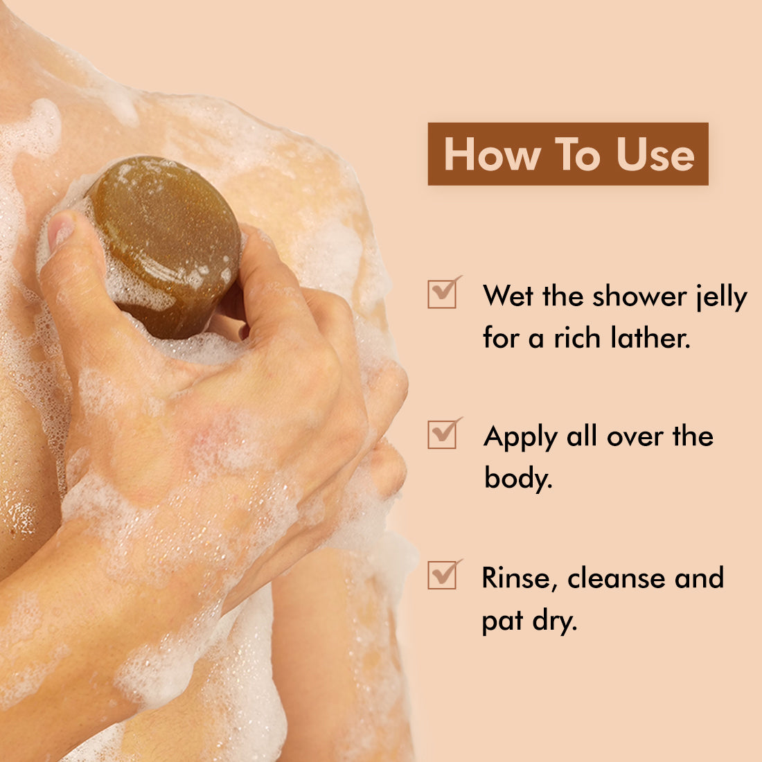 mCaffeine Coffee Bathing Shower Jelly