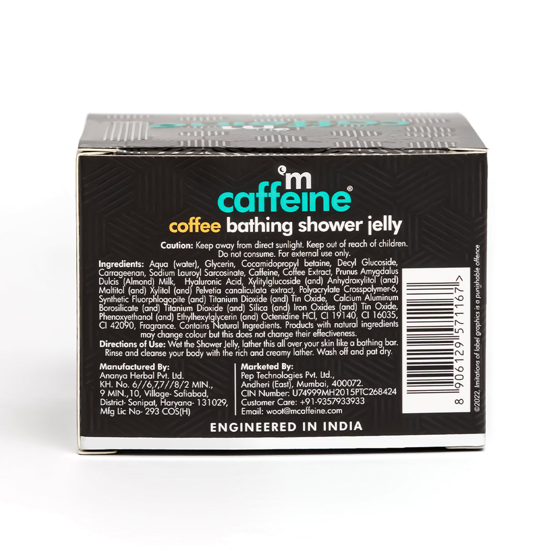 mCaffeine Coffee Bathing Shower Jelly