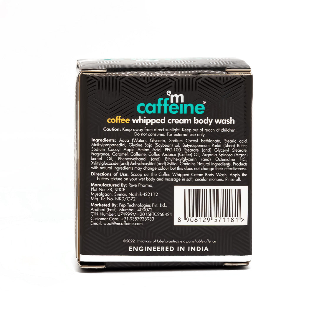 mCaffeine Coffee Whipped Cream Body Wash (Deep nourishment for soft & smooth skin )