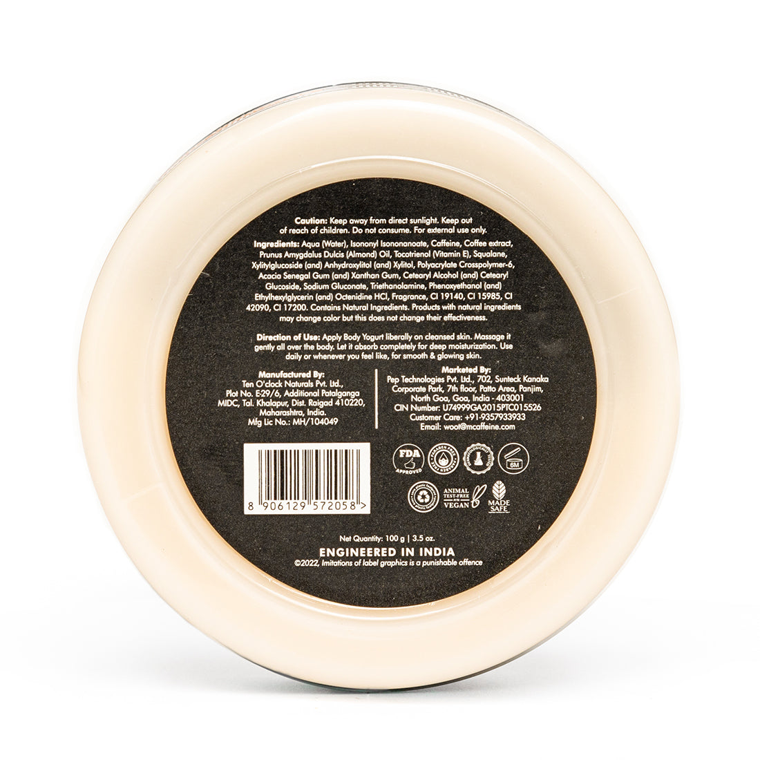 mCaffeine Coffee Body Yogurt with Almonds