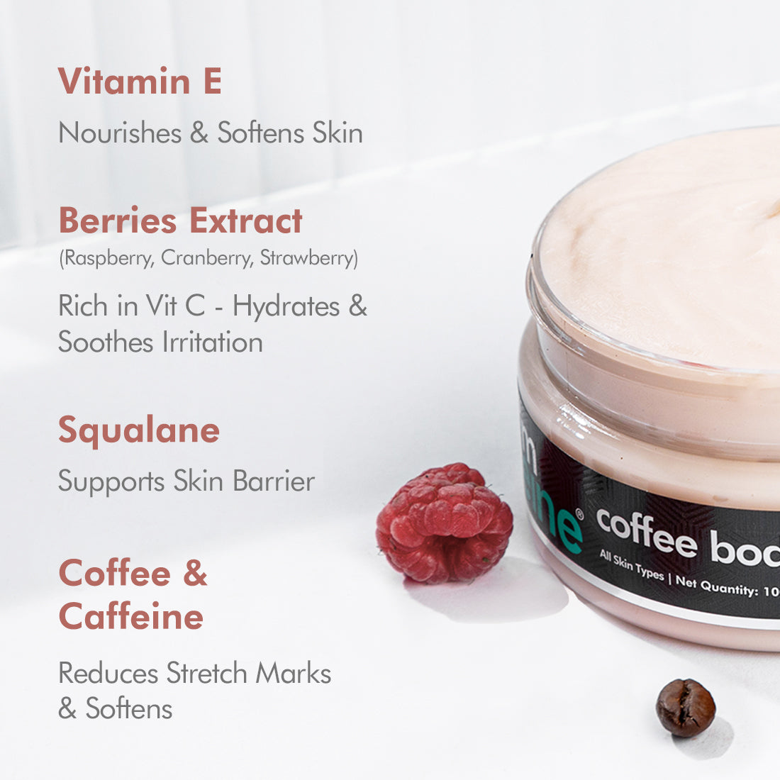 mCaffeine Coffee Body Yogurt with Berries