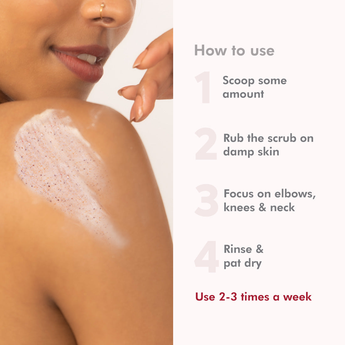 mCaffeine Creamy Coffee Body Scrub with Berries - Moisturizes, Exfoliates & Removes Tan & Dry Skin