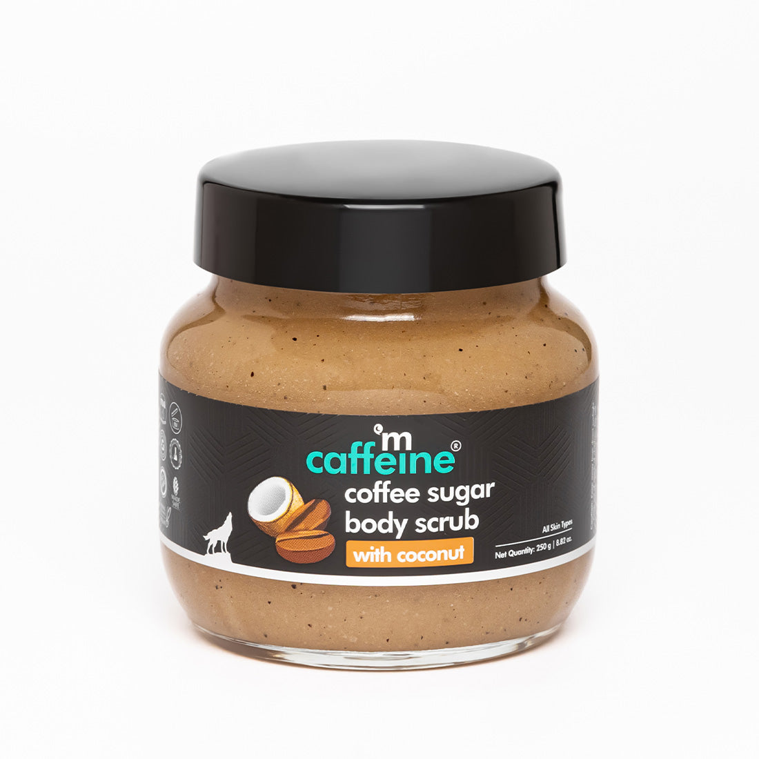 mCaffeine Coffee Sugar Body Scrub with Coconut
