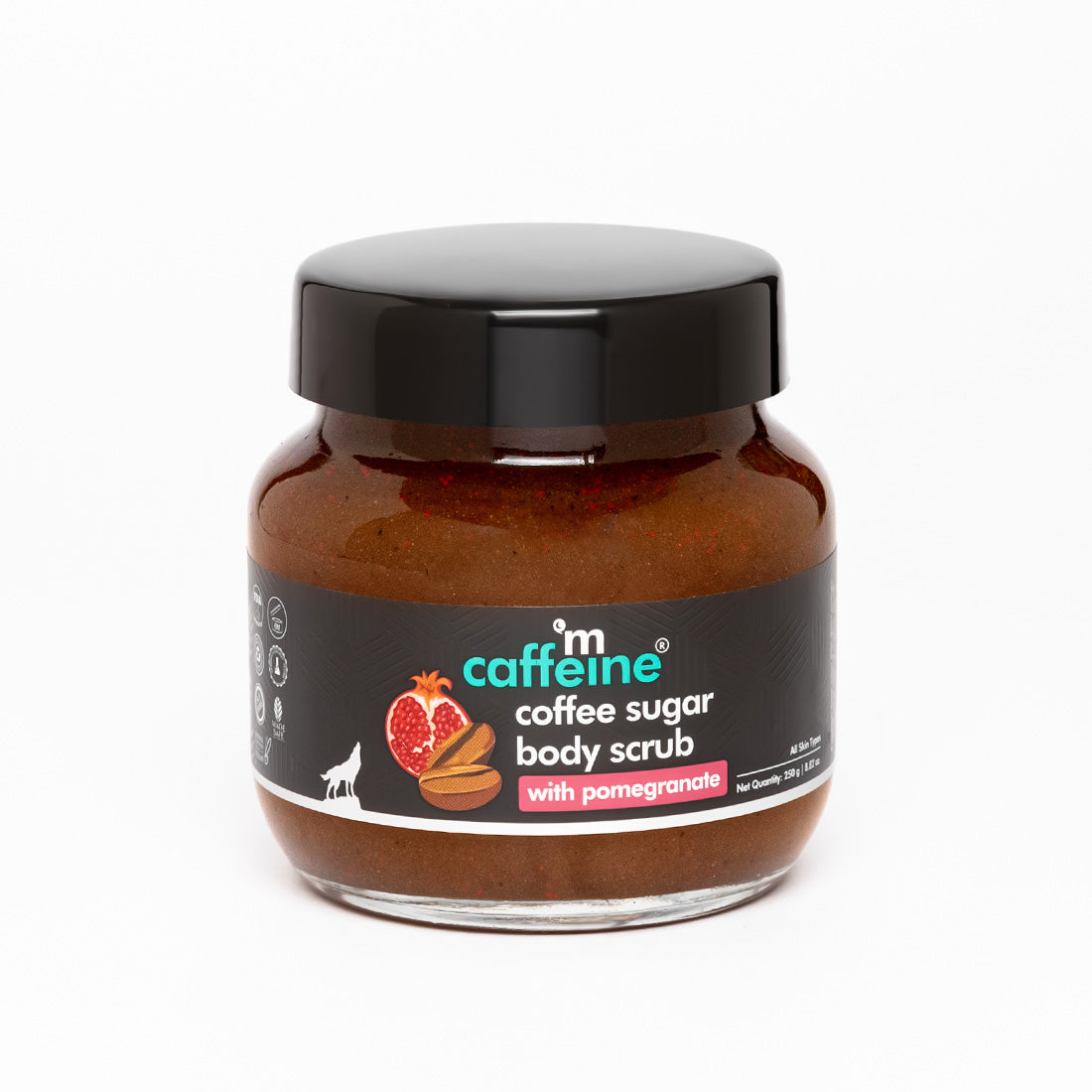 mCaffeine Coffee Sugar Body Scrub with Pomegranate