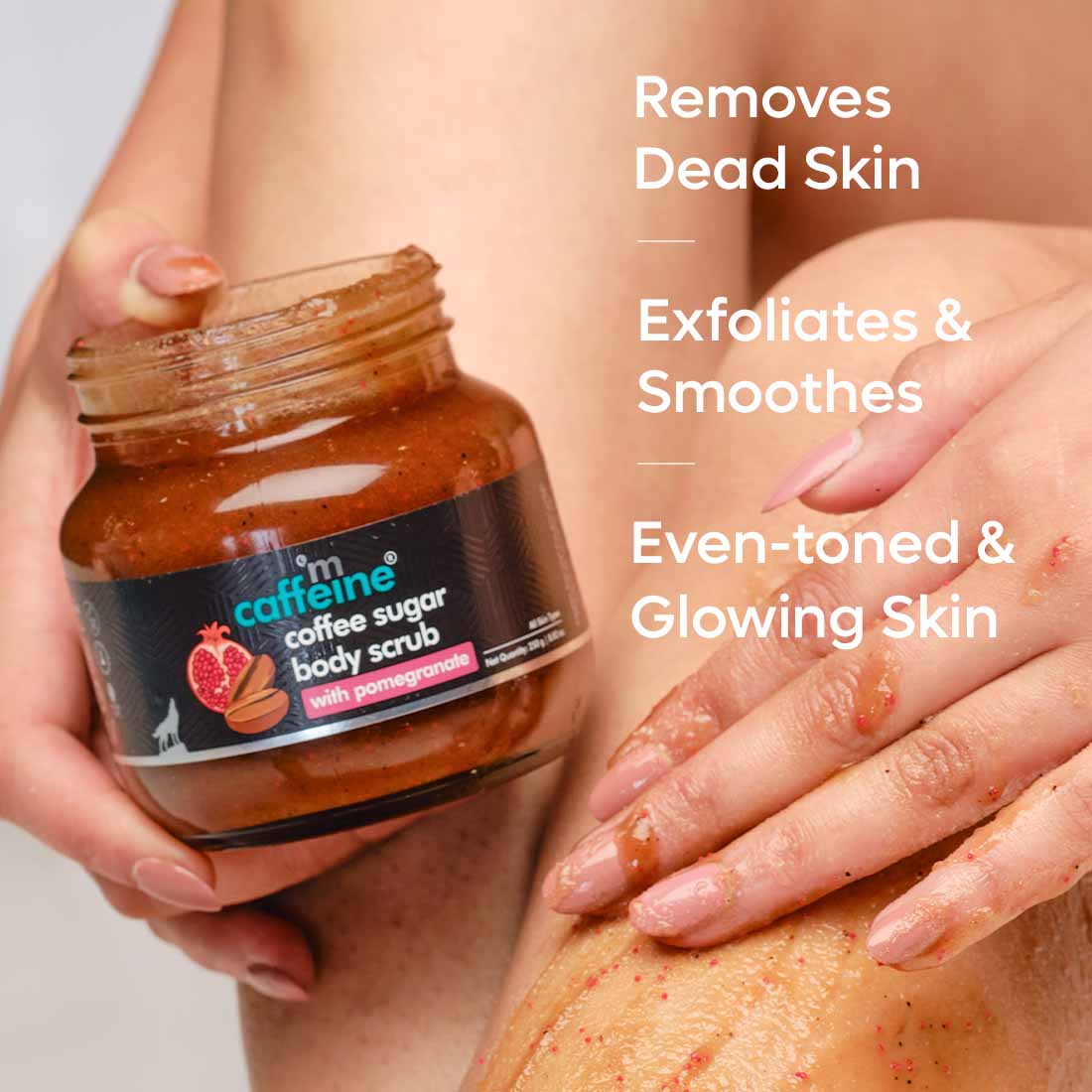 mCaffeine Coffee Sugar Body Scrub with Pomegranate