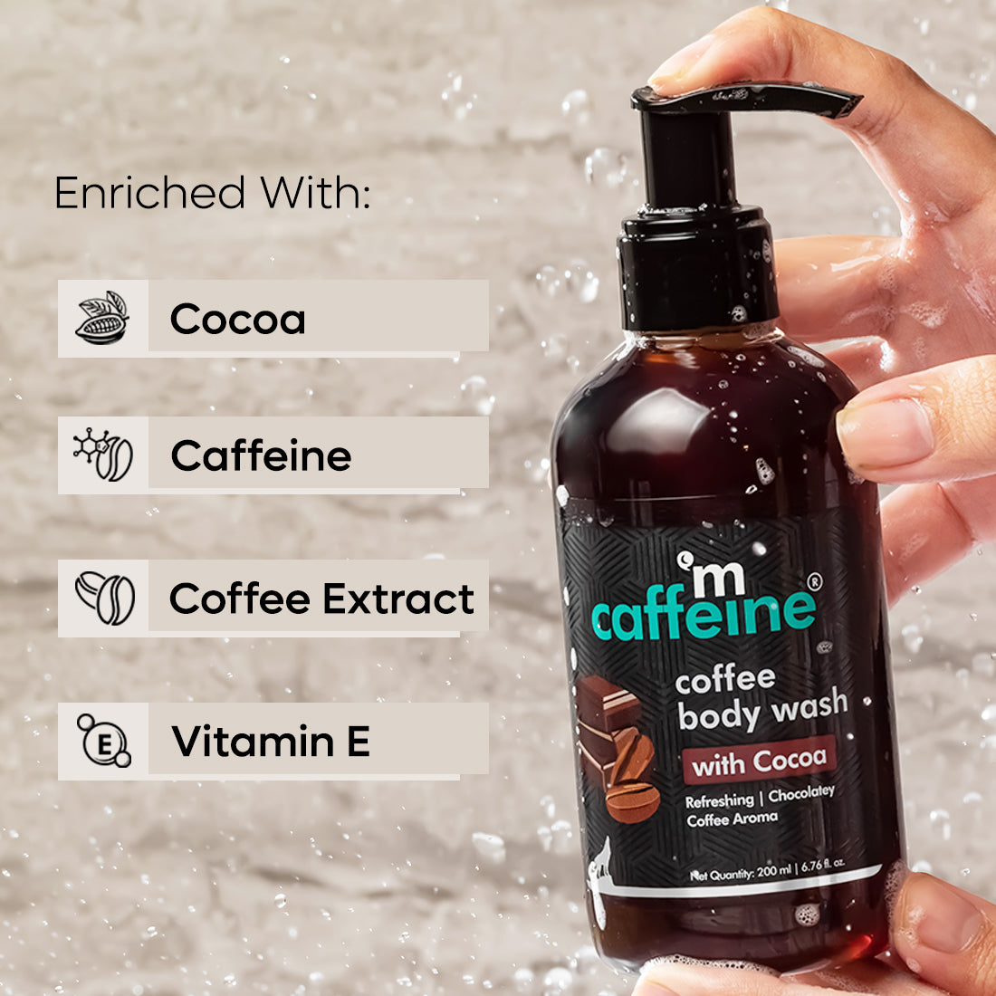 mCaffeine Coffee Body Wash with Cocoa