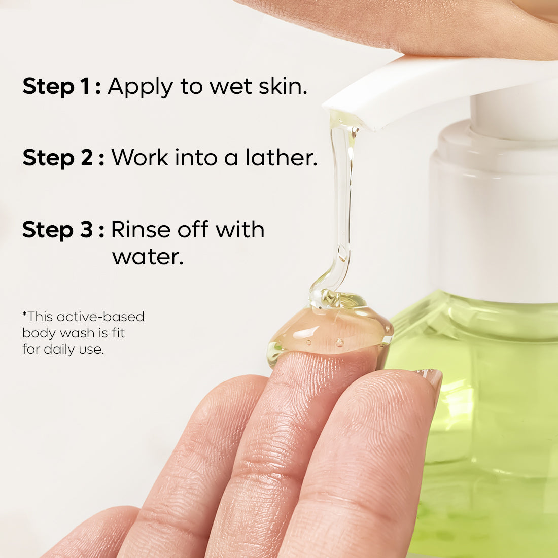 mCaffeine Green tea body wash with BHA Salicylic acid - 1%