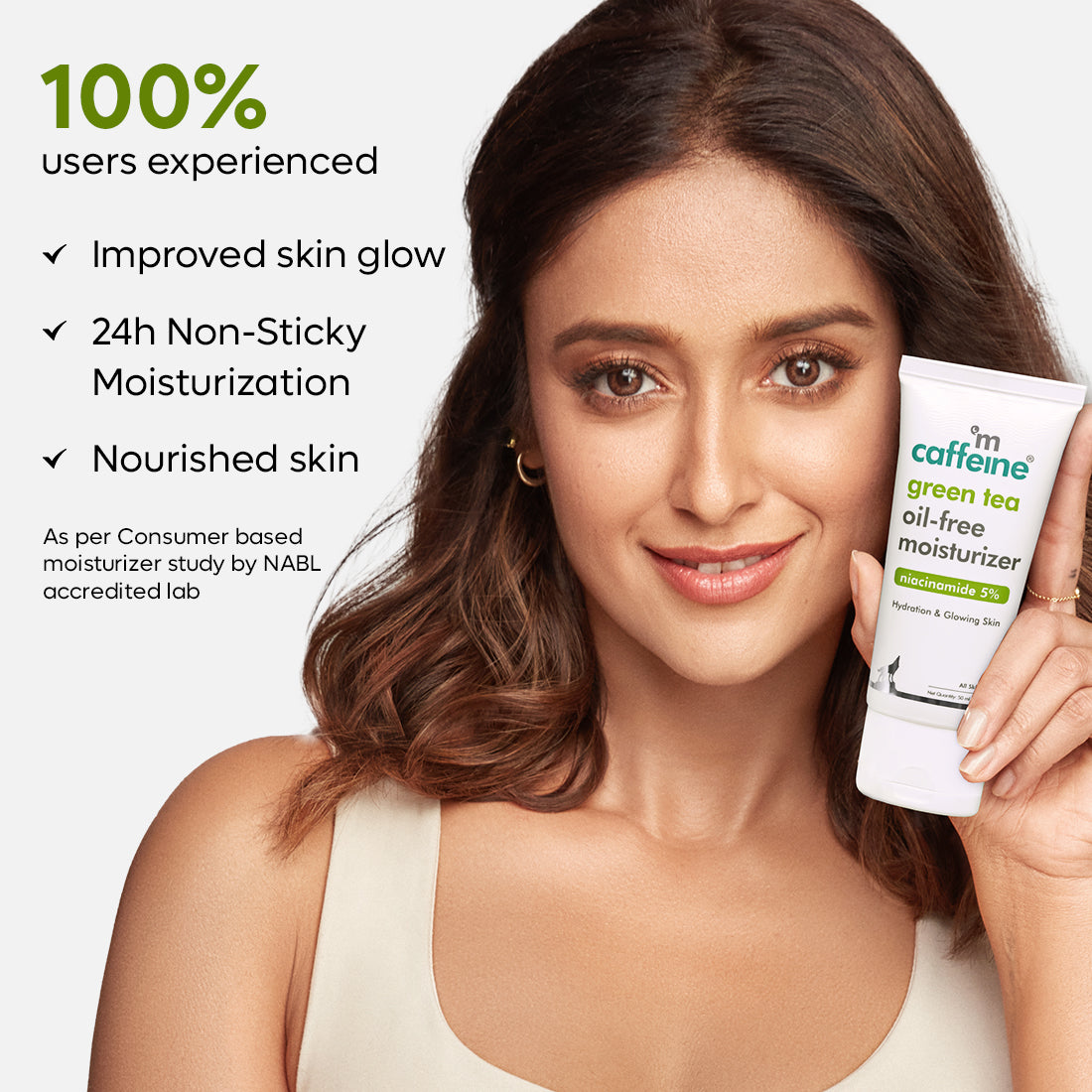 mCaffeine Green Tea Oil-Free Moisturizer with Niacinamide 5%