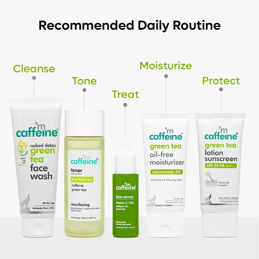 mCaffeine Green Tea Oil-Free Moisturizer with Niacinamide 5%