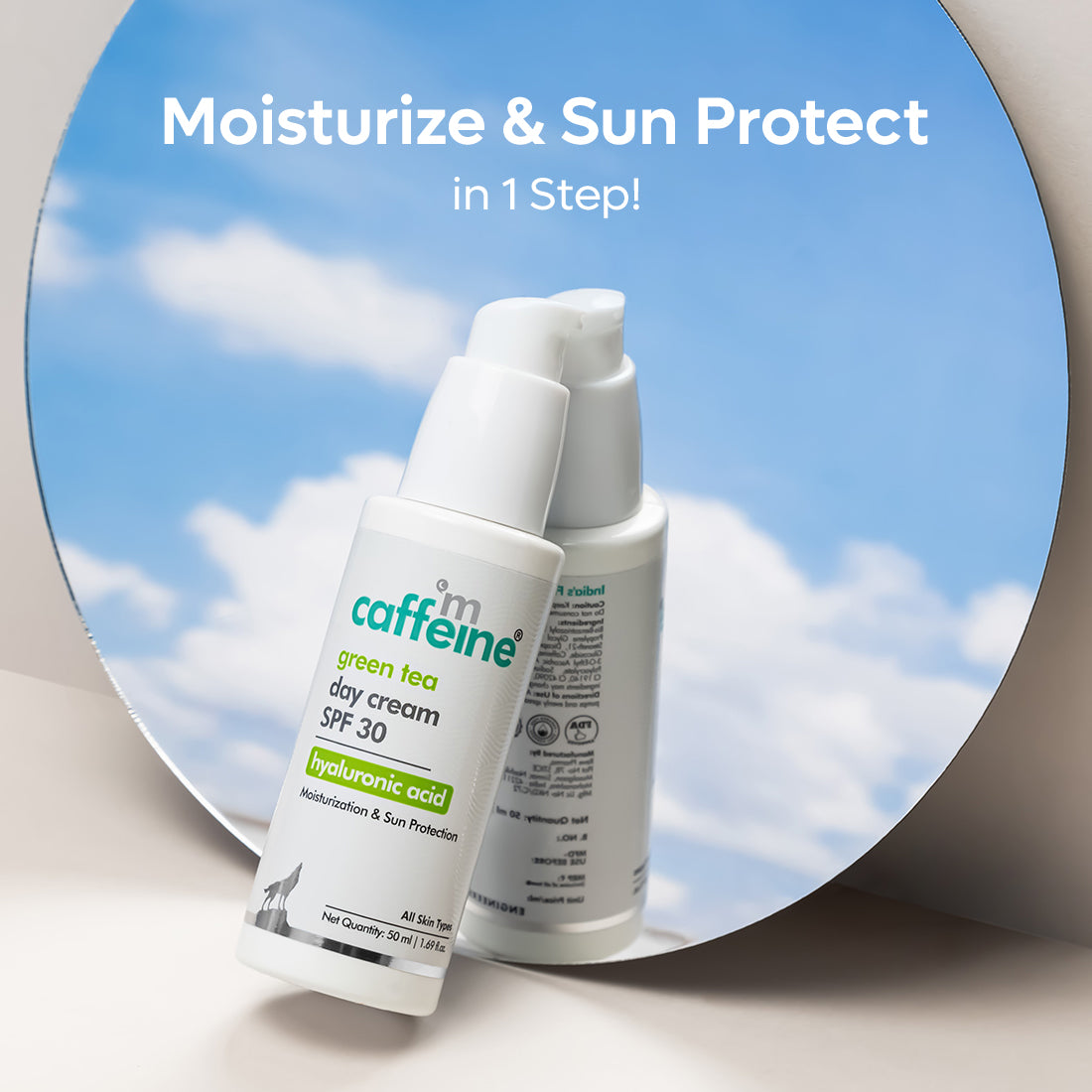 mCaffeine Green Tea day cream SPF 30 with hyaluronic acid