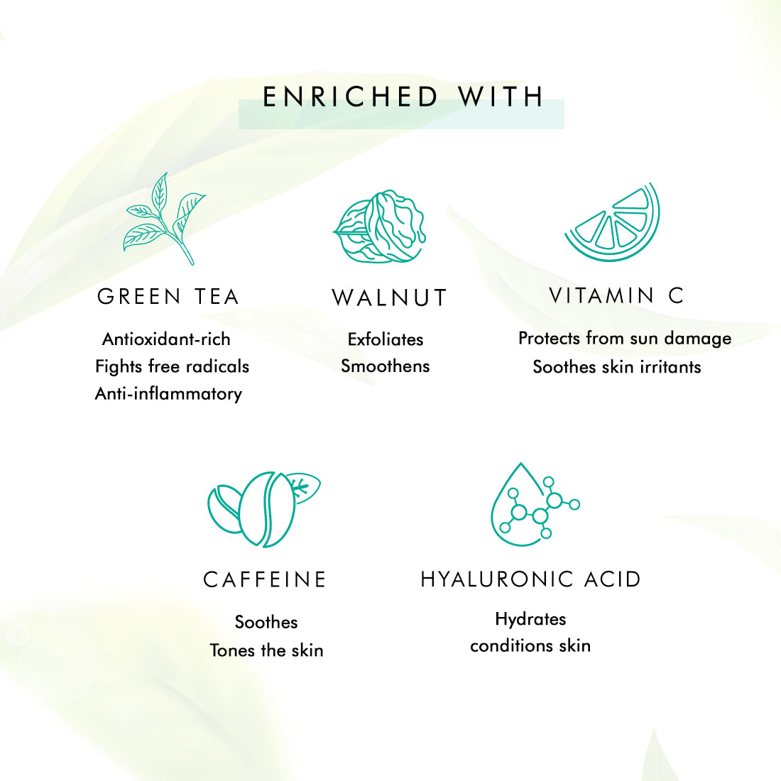 mCaffeine Naked Detox Green Tea Face Scrub