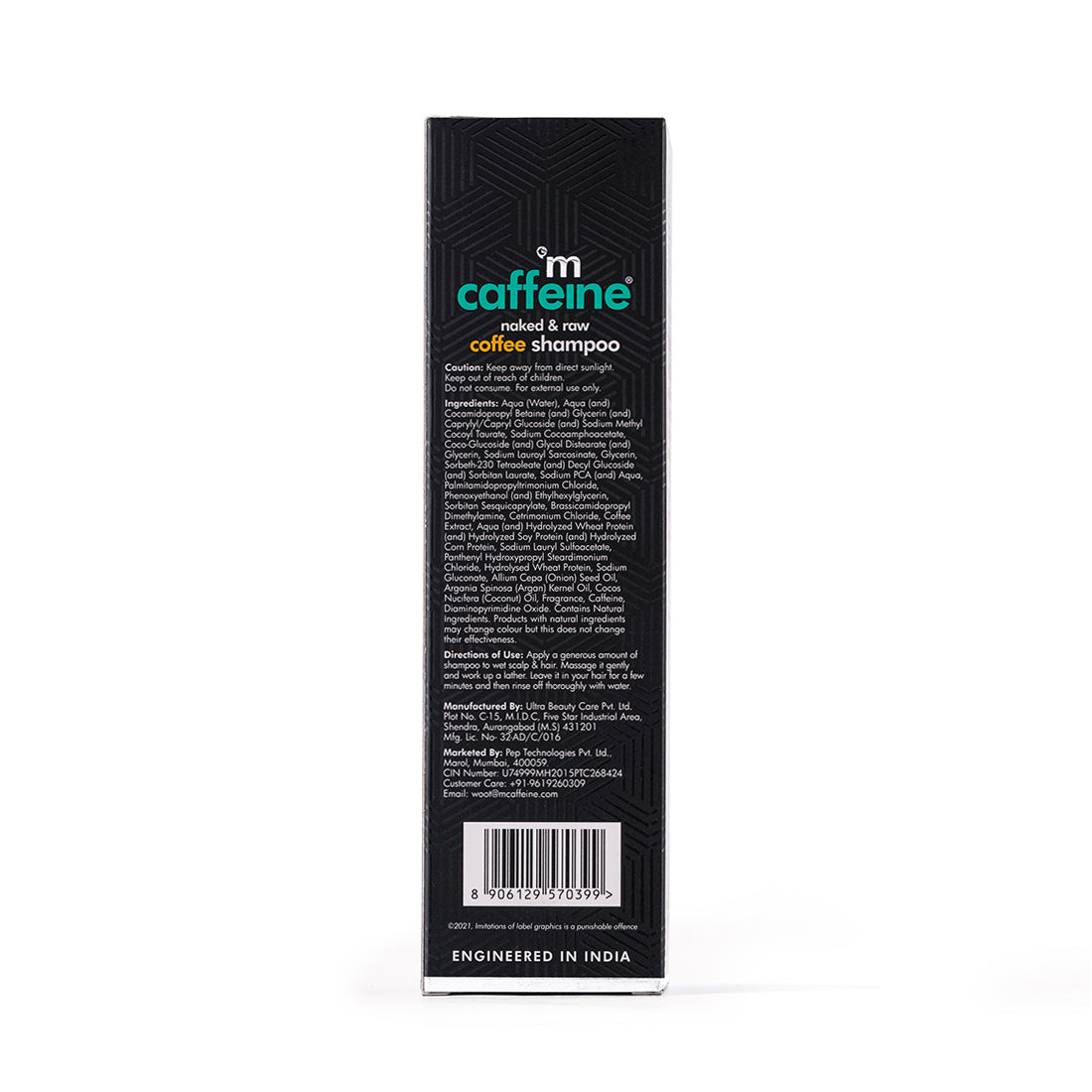 mCaffeine Naked & Raw Coffee Shampoo