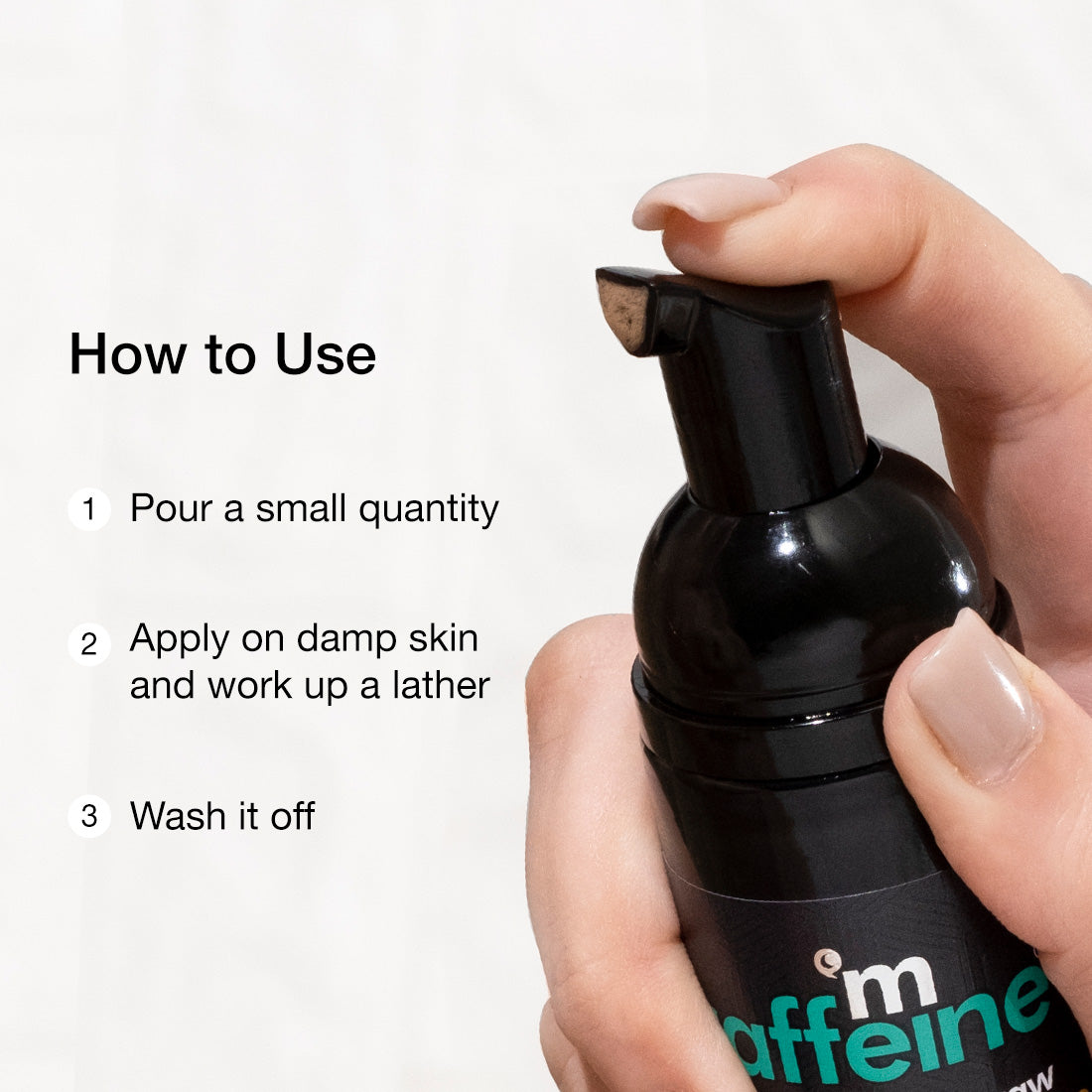 mCaffeine Anti Acne Coffee Foaming Face Wash - Oil & Pimple Control Cleanser with Cinnamon & Vitamin E