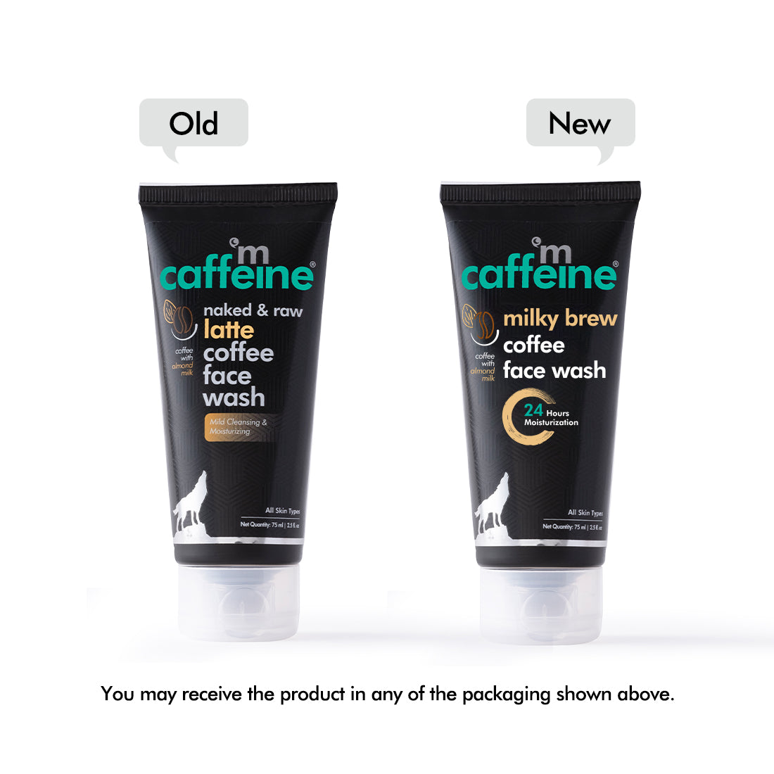 mCaffeine Coffee & Milk Face Wash for 24Hr Moisturization - Soap Free Cleanser with Shea Butter & Almond Milk