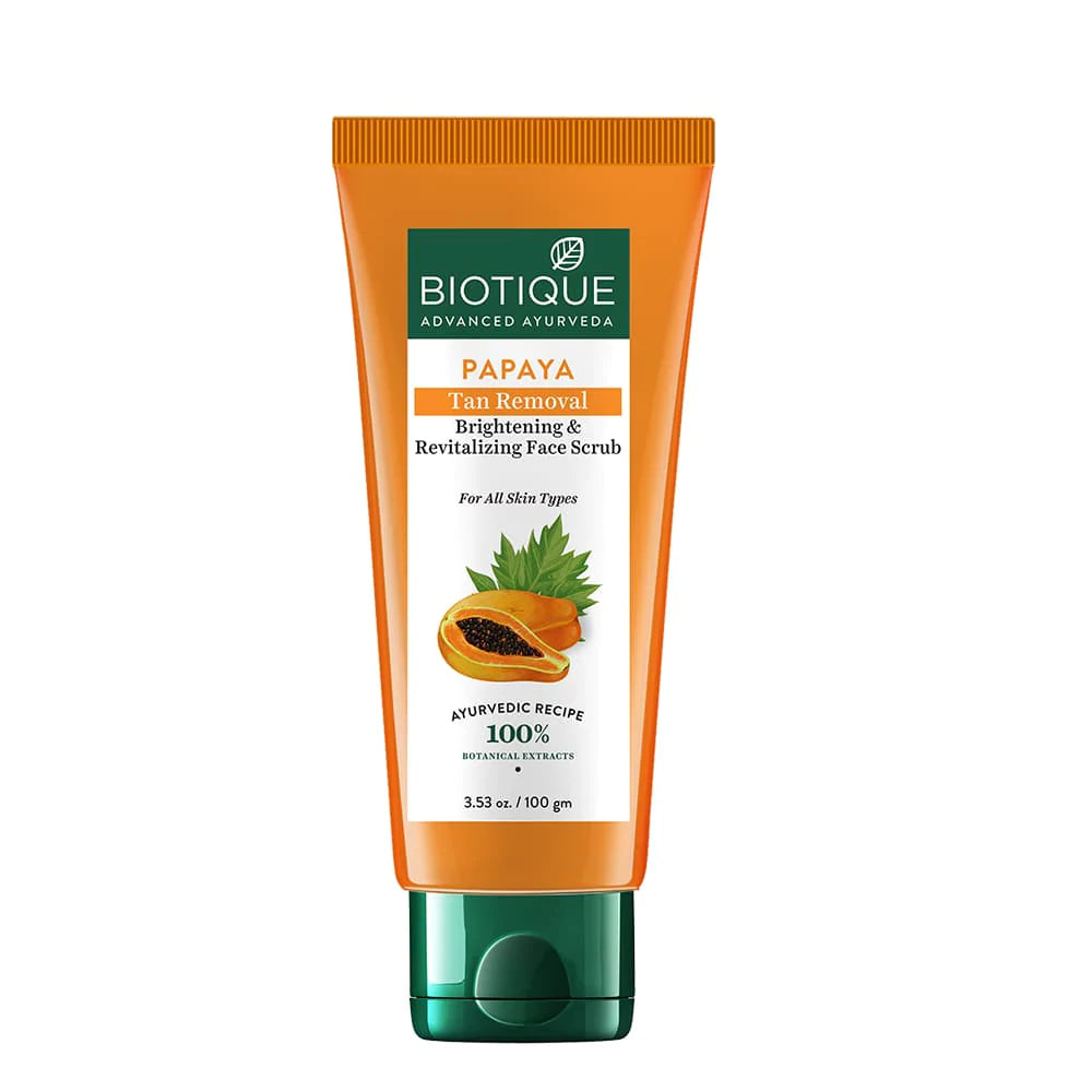 Papaya Tan Removal Brightening & Revitalizing Face Scrub