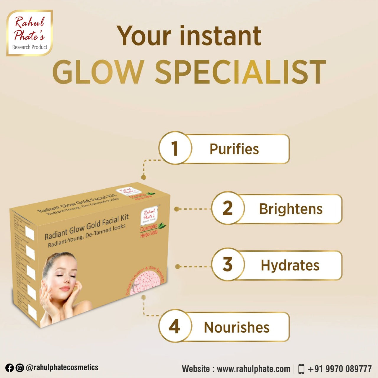 Radiant Glow Gold Facial Kit