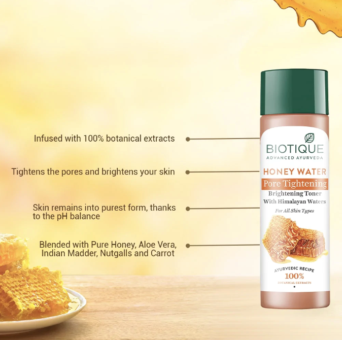 Honey Water Pore Tightening Brightening Toner 120 ml