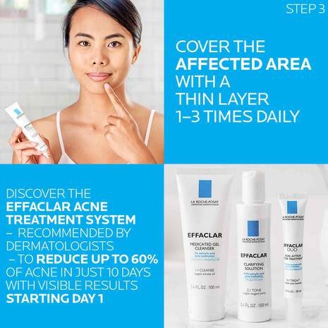 EFFACLAR ACNE TREATMENT SYSTEM - 3-STEP ACNE TREATMENT SYSTEM