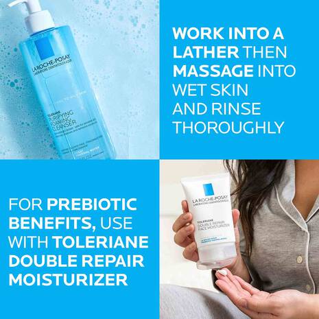 TOLERIANE PURIFYING FOAMING FACIAL WASH - 13.52 oz