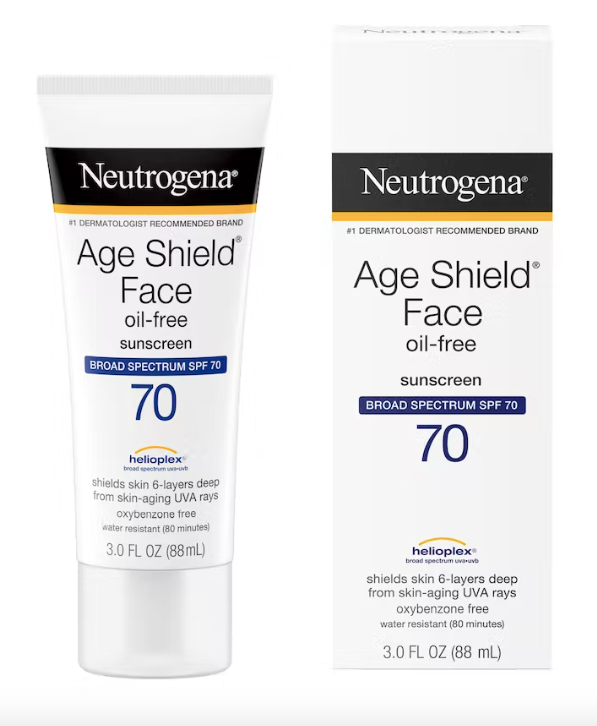 Age Shield® Face Oil-Free Oxybenzone-Free Sunscreen Broad Spectrum SPF 70 - 3 oz